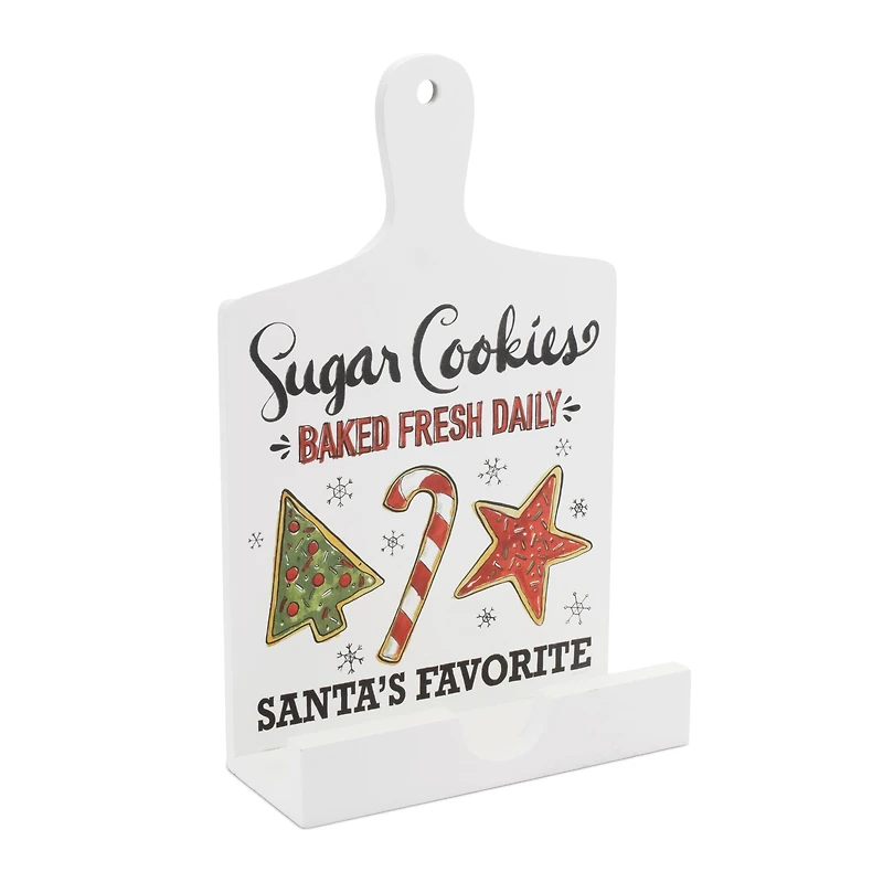 13.5" Santa's Favorite Cook Book Holder