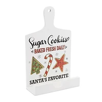 13.5" Santa's Favorite Cook Book Holder