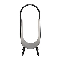 20" The Novogratz Black Metal Curved Magazine Holder