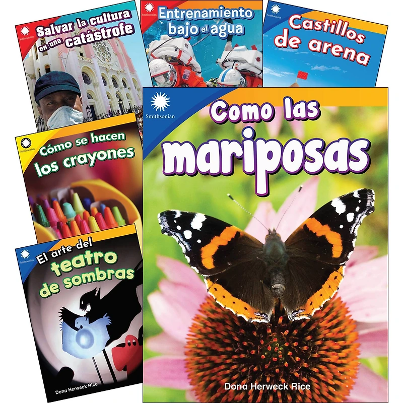 Shell Education Smithsonian Informational Text: Fun in Action Grades K-1 Spanish Book Set, 6ct.