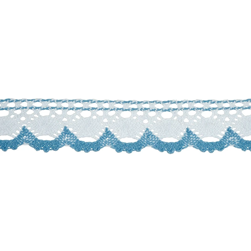 1.8" Blue Scallop Crochet Trim by Celebrate It®