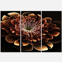 Designart - Brown Fractal Flower