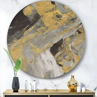 Designart - Marble Gold and Black