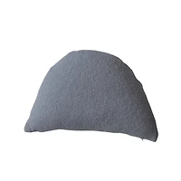 Hello Honey® Gray Half Moon Woven Cotton Slub Throw Pillow