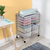 Honey Can Do Chrome 12-Drawer Rolling Craft Storage Cart