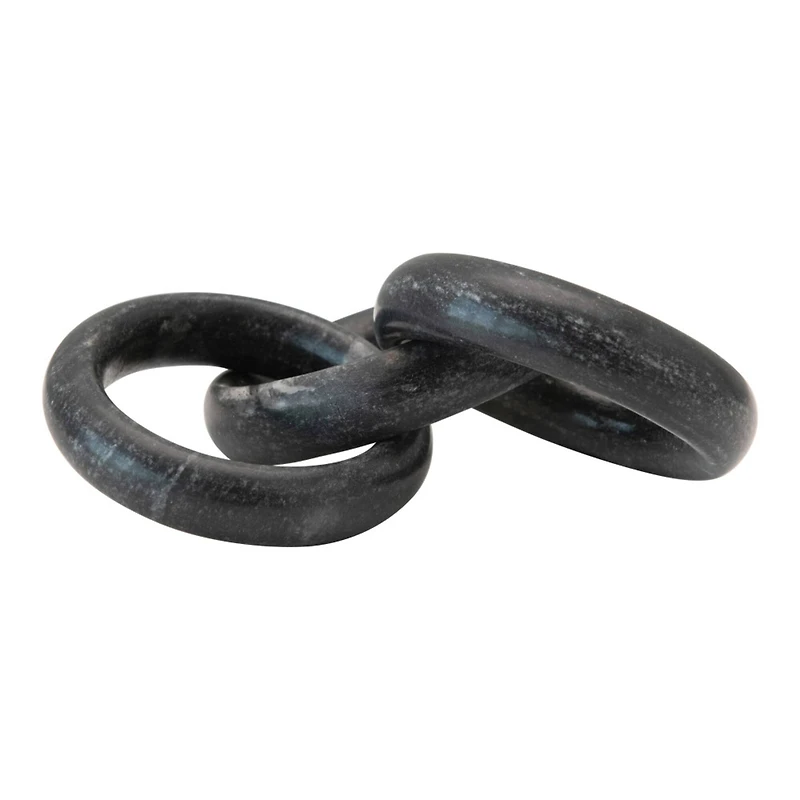 Hello Honey® 9.5" Black Marble Circle Chain Décor