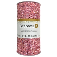 5.375" x 1yd. Encrusted Glitter Ribbon by Celebrate It®