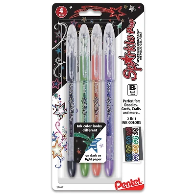 Pentel® Krazy Pop Assorted Iridescent Gel Pens
