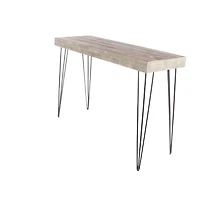 47" Brown Modern Wood Console Table