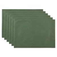 Artichoke Tonal Lattice Print Outdoor  Placemat (Set of 6)