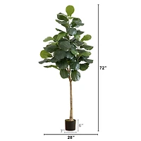 6ft. Artificial Fiddle Leaf Tree