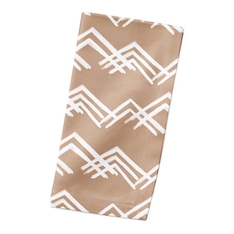 Blush Mountain Pattern 10" x 10" Cotton Twill Napkin