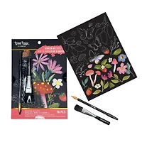 Brea Reese™ 6" x 8" Mushrooms & Strawberries Scratch Art Paper Pad