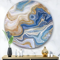 Designart - Ocean Blue Golden Jasper Agate II