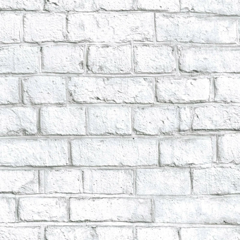 RoomMates White Brick Peel & Stick Wallpaper