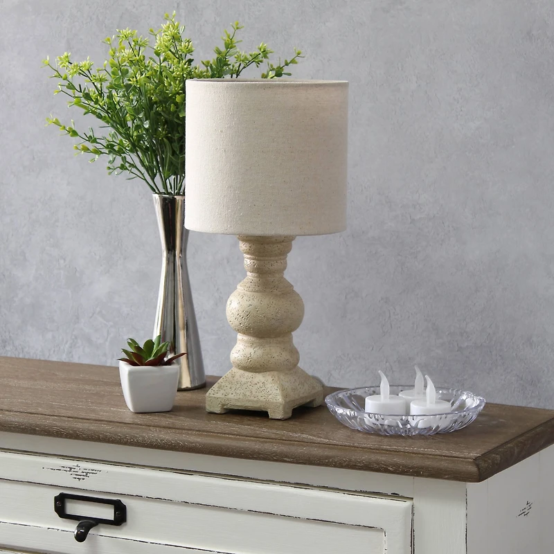 Lalia Home 12.5" Beige Mini Table Lamp