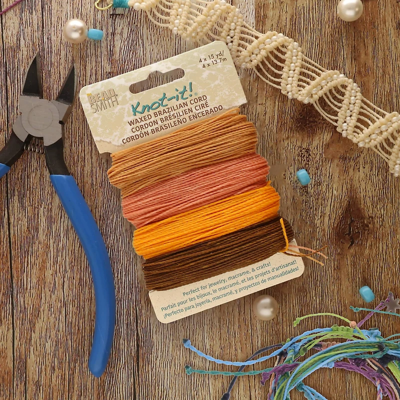 Beadsmith® Knot-it!™ Pumpkin Spice Waxed Brazilian Cord