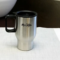 Mr. Coffee Expressway 16oz. Stainless Steel Thermal Travel Mug