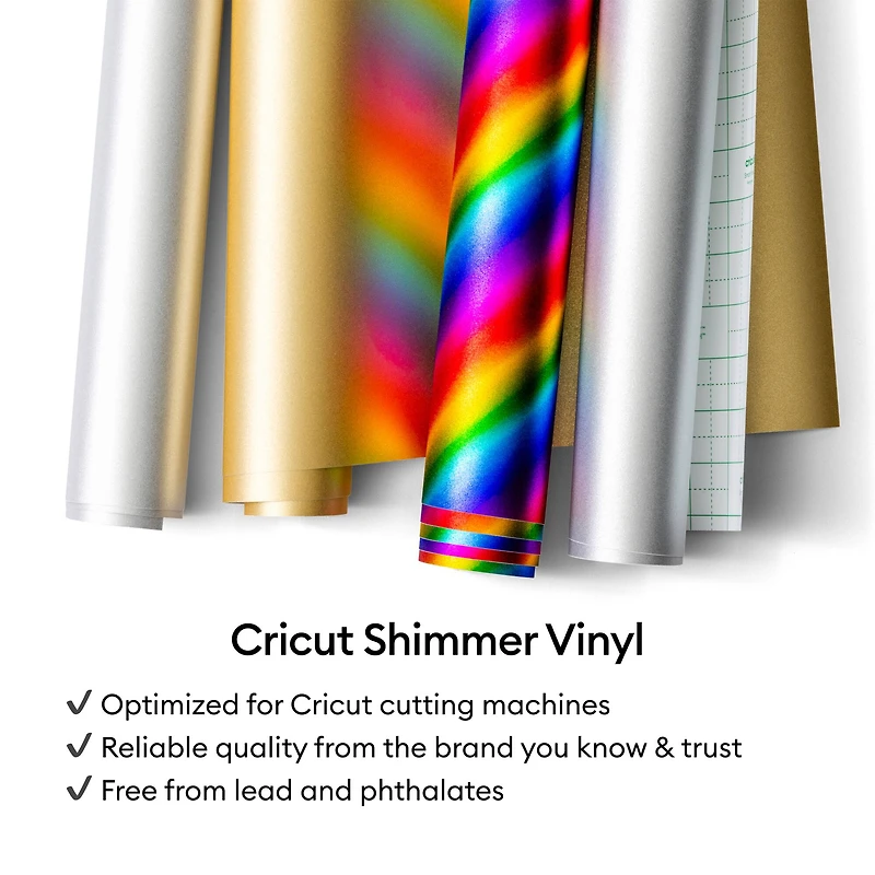 Cricut® Smart Vinyl™ Matless Permanent Rainbow Shimmer Vinyl