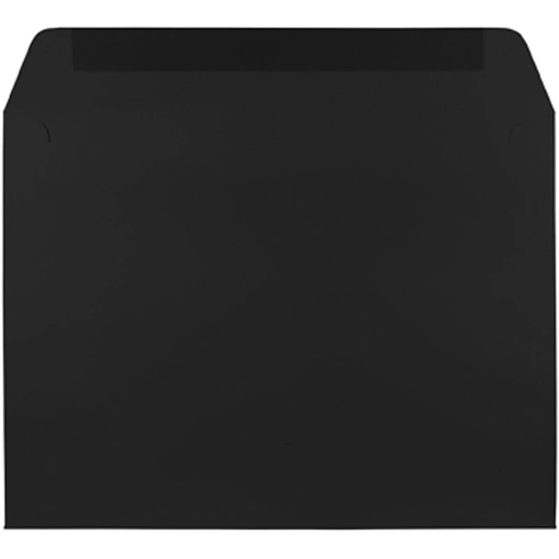 JAM Paper 9" x 12" Smooth Black Booklet Premium Envelopes, 25ct.