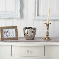 6" Designer Silver Bowl