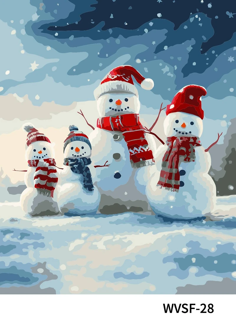 16" x 20" Snowman Family Paint-by-Number Kit by Artist's Loft™