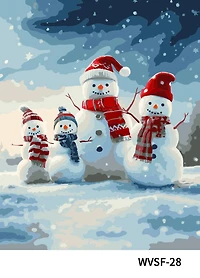 16" x 20" Snowman Family Paint-by-Number Kit by Artist's Loft™