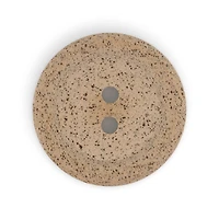 Dritz® 34mm Brown Recycled Coffee Round Button, 3ct.