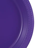 JAM Paper 10.25" Purple Plastic Party Plates, 20ct.