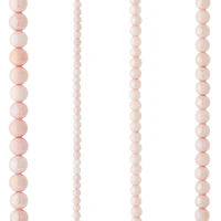 Pink Marble Glass Round Beads by Bead Landing™