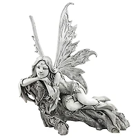 Design Toscano 17" Pause to Ponder Fairy Garden Statue
