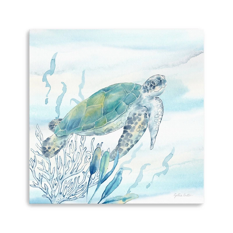 Great Blue Sea IV Canvas Giclee