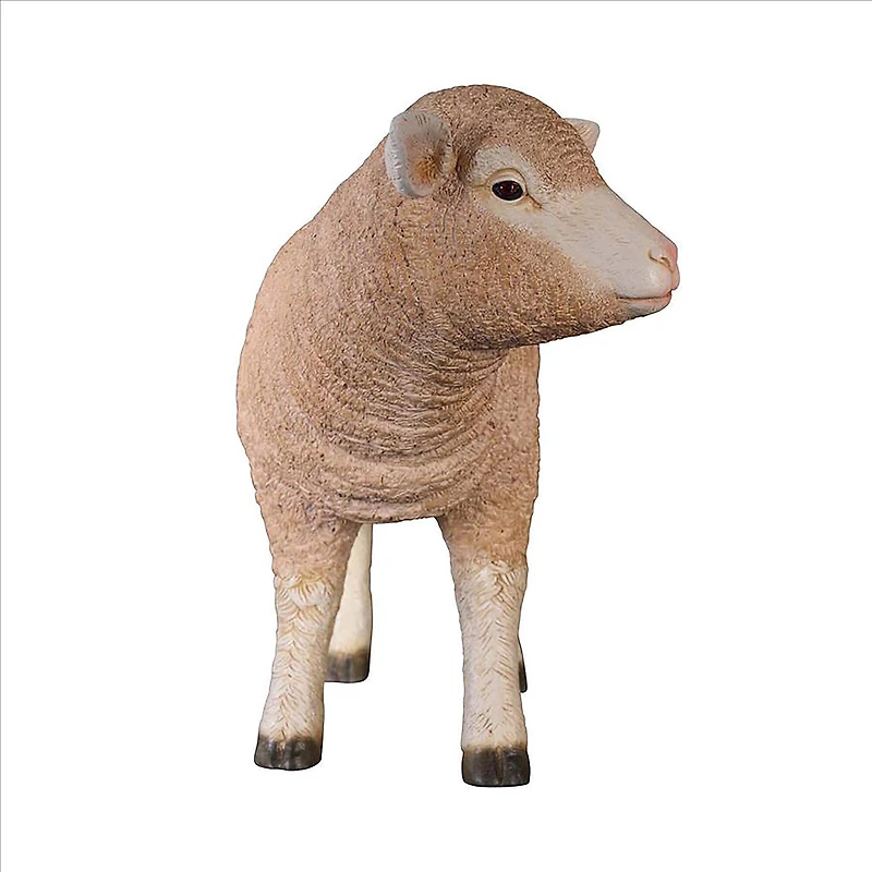 Design Toscano 24.5" Merino Ewe Life-Size Standing Lamb Statue