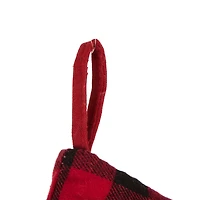 Glitzhome® Pre-Lit 21" Cat Embroidered Linen Christmas Stocking with LED Lighting