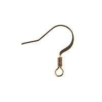 John Bead Must Have Findings 18mm Earwire with Coil, 60ct.