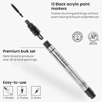 Arteza® Black Extra Fine Acrylic Paint Markers