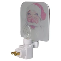 6" Norman Rockwell 'Santa Claus' Glass Christmas Night Light
