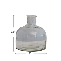 Hello Honey® 7.5" Clear Blown Glass Vase