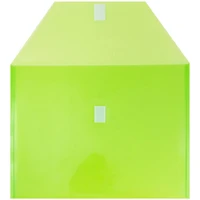 JAM Paper 9.75" x 13" Plastic Hook & Loop Closure Envelopes, 6ct.