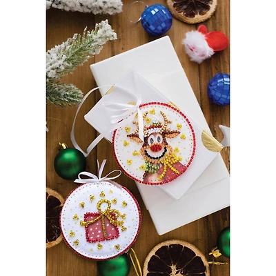 Abris Art Christmas Guest Bead Embroidery Decoration Kit