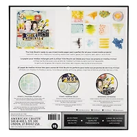 Vicki Boutin Print Shop Painted Backgrounds Mixed Media Paper Pad, 12" x 12"