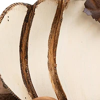 10.5" Fall Harvest Pumpkin Cart Tabletop Decoration