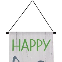 White Welcome Happy Easter Hanging Door Banner Set