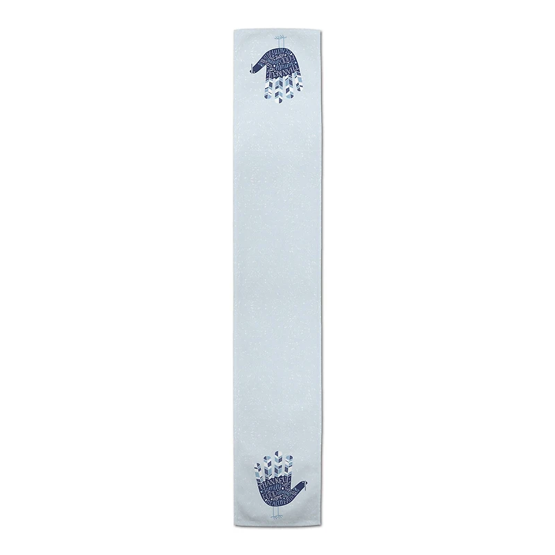 90" Hand Turkey Polyester Twill Table Runner