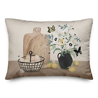 Still Life Lemons 20" x 14" Indoor/Outdoor Pillow