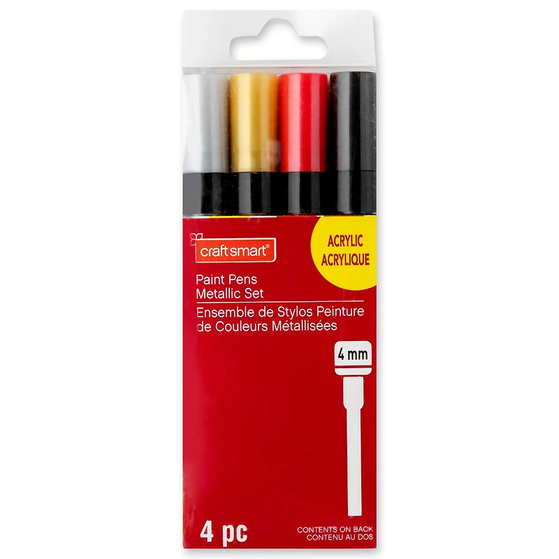4mm Permanent Paint Pens Metallic Set by Craft Smart®