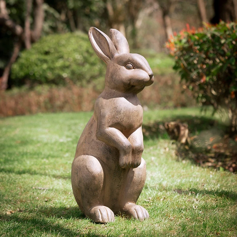Glitzhome® 23" Standing Rabbit Statue