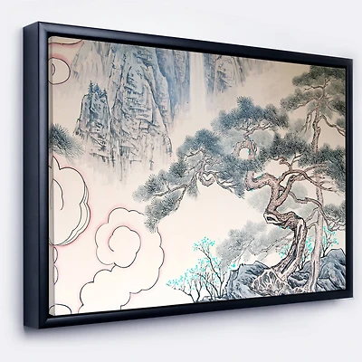 Designart - Chinese Blue Tree Art