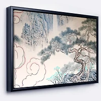 Designart - Chinese Blue Tree Art