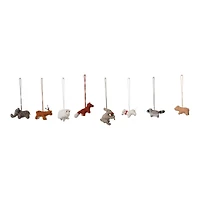Hello Honey® 8 Pack 2" Animal Wool Felt Ornaments
